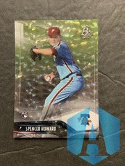2021 Bowman Platinum, Spencer Howard #96, Rookie, Ice Foil Parallel, Phillies